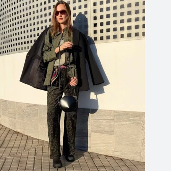 NWOT Stüssy Paisley Camo Corduroy Velvet Pants Green Bloggers Fave SZ-4 - Picture 2 of 10